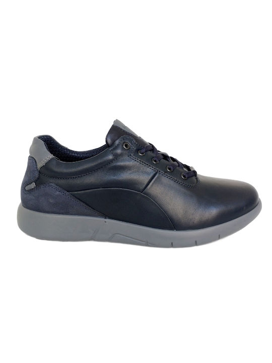 Boxer Men's Leather Casual Shoes Blue