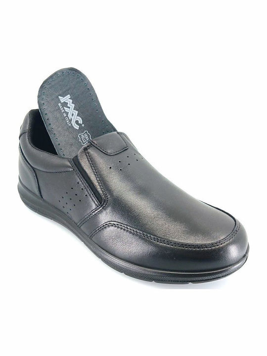 Leder Herren Freizeitschuhe Schwarz