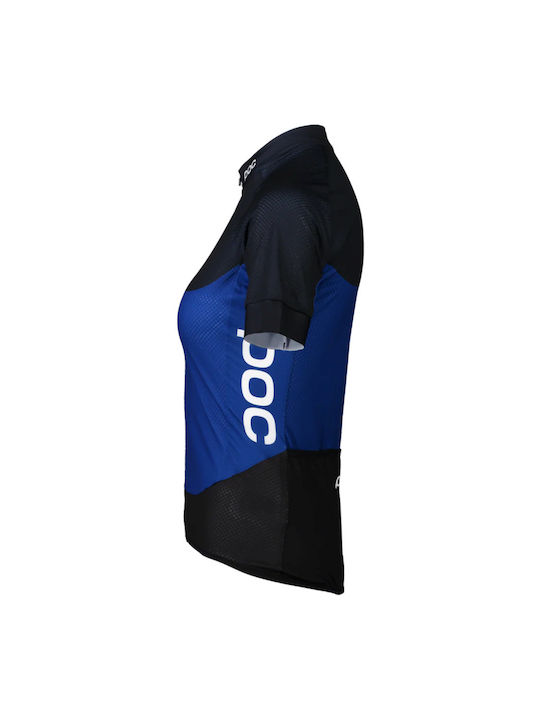 Poc Fahrradtrikot Damen Kurze Ärmel Fahrrad Straße Blau