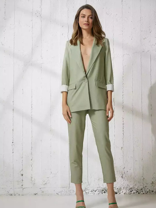 Enzzo Damen Blazer Dusty Aloe