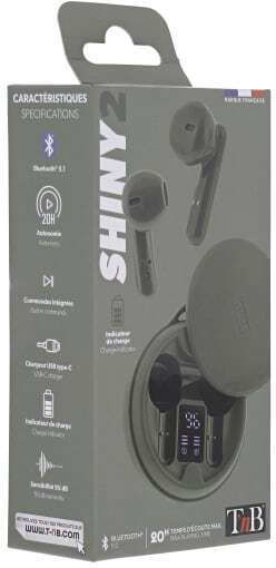 T'nB Shiny 2 In-ear Bluetooth Handsfree Earphones with Charging Case Green