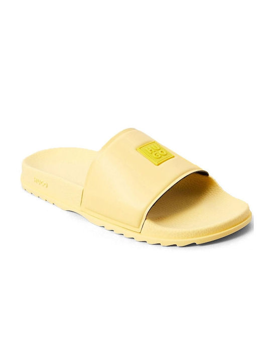 Hugo Women's Slides Yellow