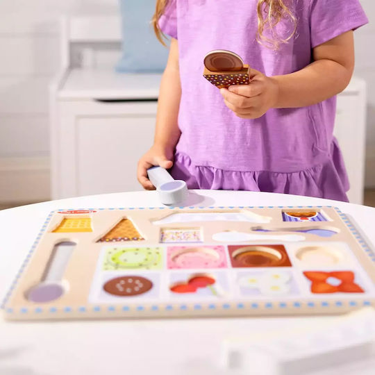 Дървено Детски Пъзел с Шипове 16бр Melissa & Doug