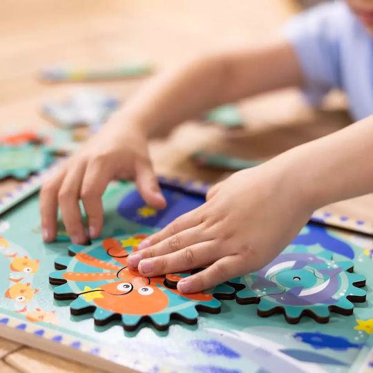 Wooden Kids Peg Puzzle 18pcs Melissa & Doug