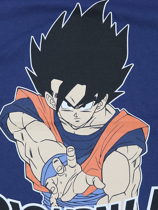 Toei Animation T-shirt Dragon Ball Navy Blue Cotton