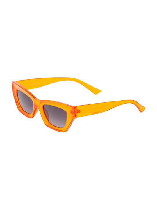 Women's Sunglasses with Orange Plastic Frame and Black Gradient Lens 02-7232-01