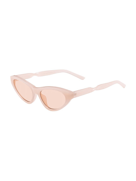 Women's Sunglasses with Pink Plastic Frame and Pink Lens 06-028216-01