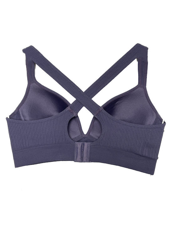 Ouno Women's Bra with Light Padding Purple