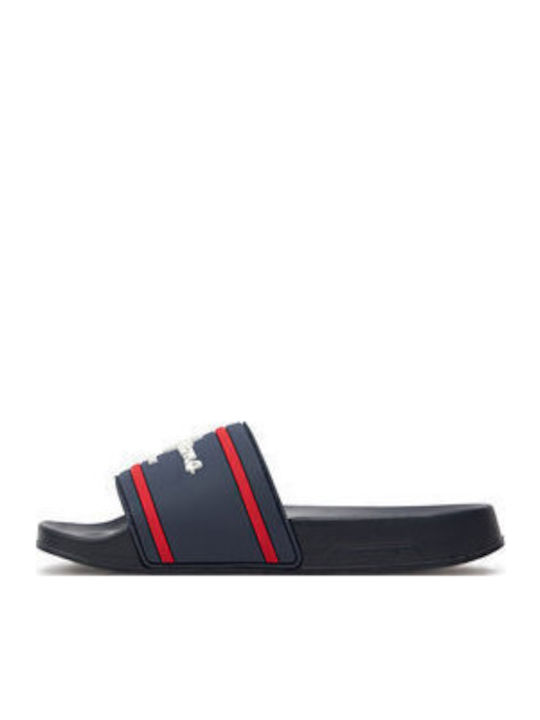 Kinder Flip Flops Marineblau Slider Logo