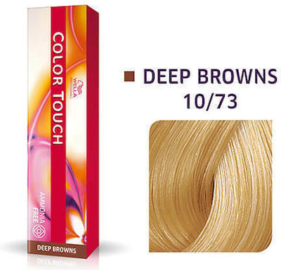 Wella Color Touch Deep Browns Hair Dye no Ammonia 10/73 Blonde Brown Gold 60ml