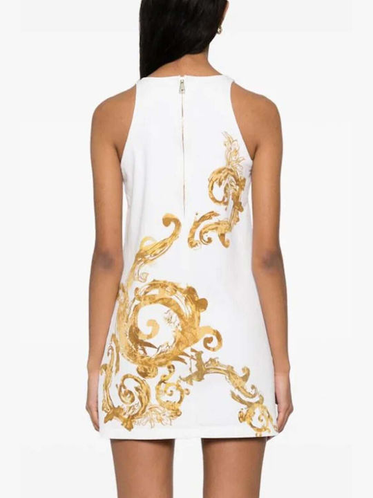Versace Evening Dress White/Gold