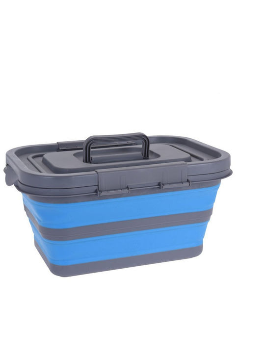 Koopman Plastic Cutie de Depozitare cu Capac Gri 40x30x20cm 1buc