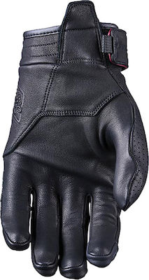 Five Gloves for Work Black Leather 1pcs