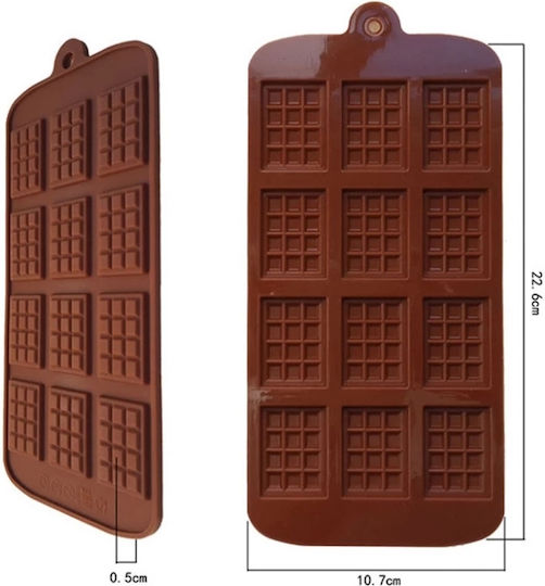 Formă de Patiserie Bomboane de Ciocolată din Silicon 21x10x1buc 1buc