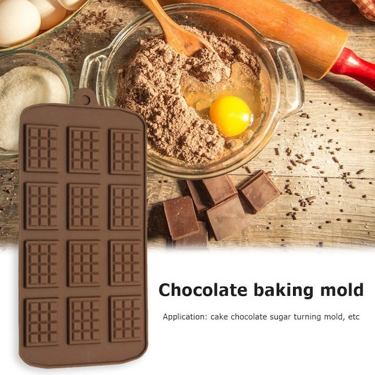 Formă de Patiserie Bomboane de Ciocolată din Silicon 21x10x1buc 1buc