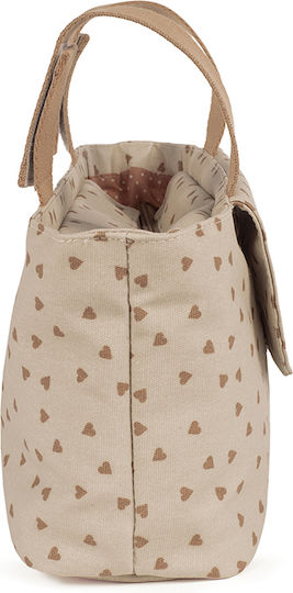 Walking Mum Beige Stroller Organizer Poppy Cinnamon Hearts