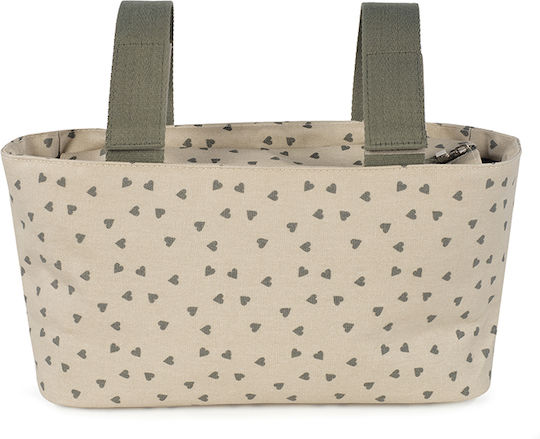 Walking Mum Οργανωτής Καροτσιού Μπεζ Poppy Olive Hearts