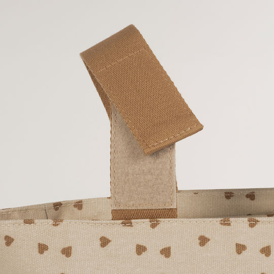 Walking Mum Beige Stroller Organizer Poppy Cinnamon Hearts