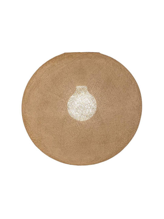 La Case de Cousin Paul Kids Single Ceiling Light E27 Globe Beige 40W 38x38cm