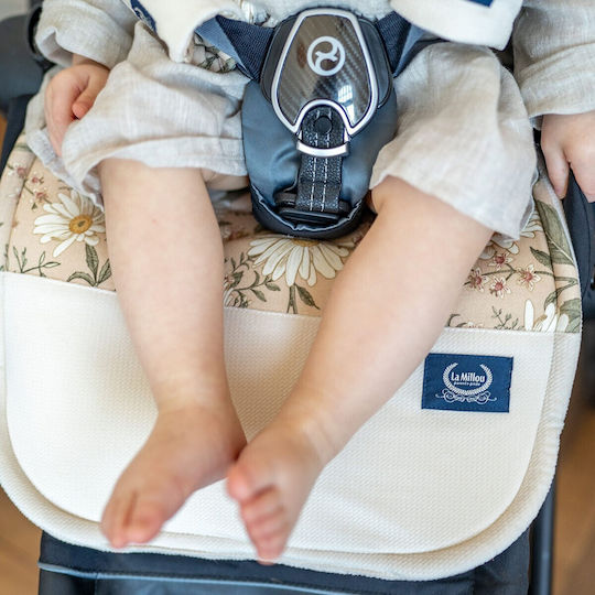 La Millou Stroller Seat Liner 36.5x85cm Blue