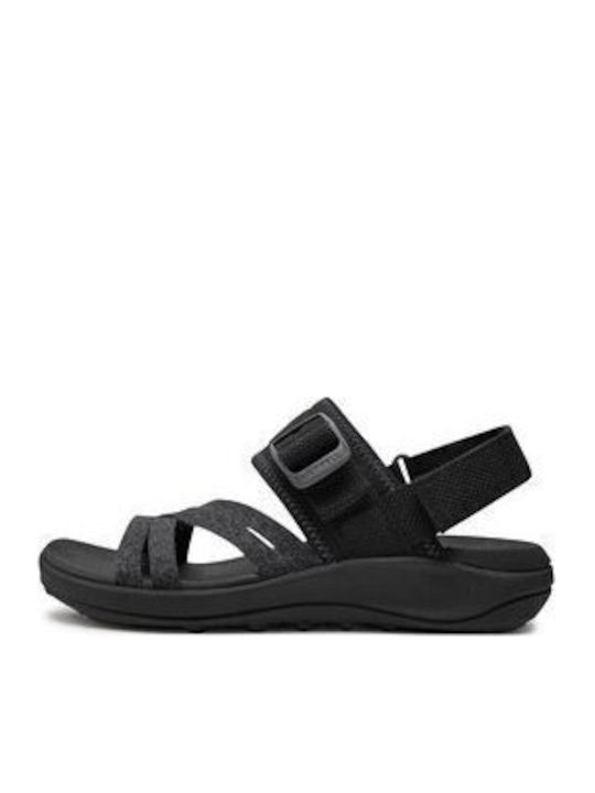District Flache Sandalen für Damen in Schwarz Farbe
