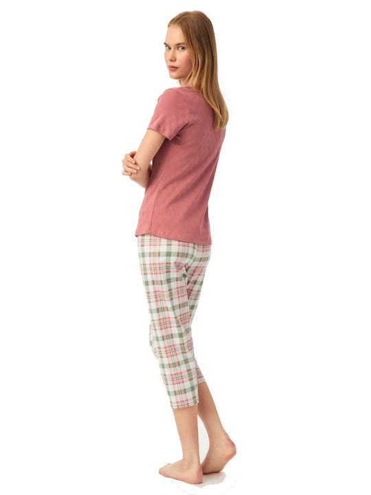 Minerva Sommer Damen Pyjama-Set Azalea