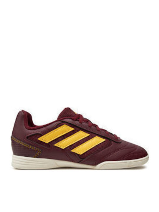 Super Sala 2 Kids Indoor Soccer Shoes Burgundy