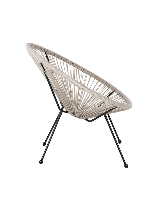 Outdoor-Sessel Rattan Black-creek 71x72x80εκ.