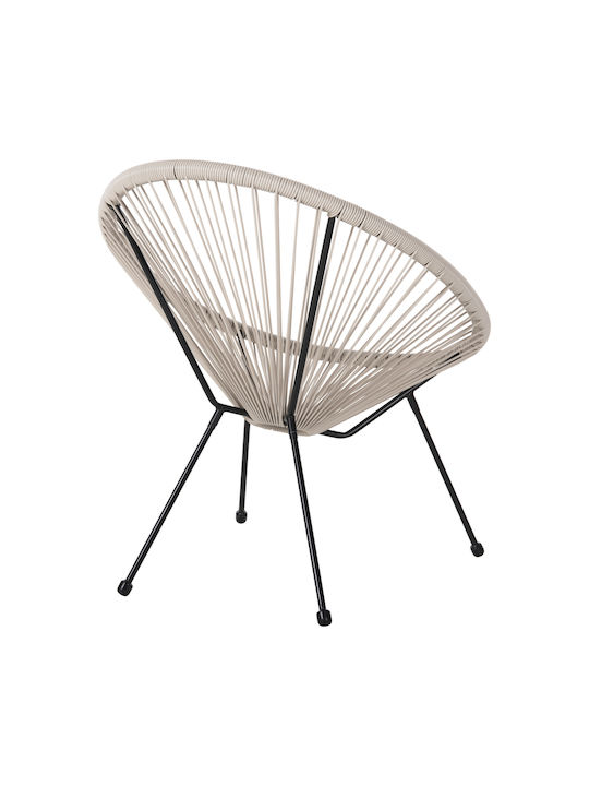 Outdoor-Sessel Rattan Black-creek 71x72x80εκ.