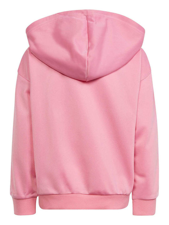 Adidas Kids Cardigan with Hood Pink Sportswear