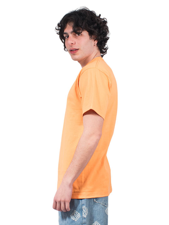 HUF T-shirt Bărbătesc cu Mânecă Scurtă Tangerine