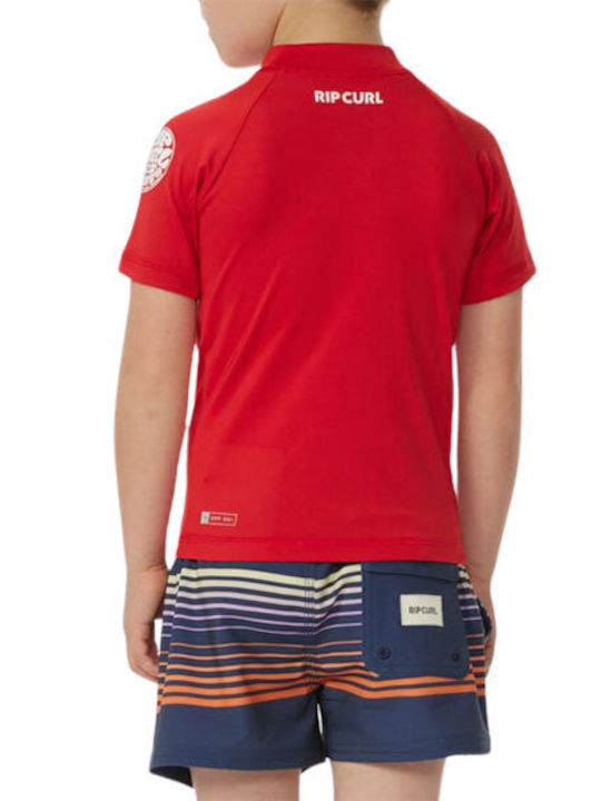 Rip Curl Kids Swimwear Sunscreen (UV) Red