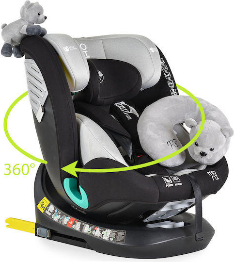 Moni Serengeti Baby Car Seat i-Size with Isofix Light Grey 0-36 kg
