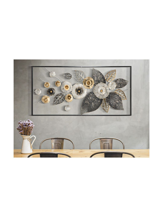 Mauro F Decorative Wall Decor made of Metallic 120x7x59cm 1pcs