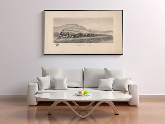 Black Diamond Express. Handsomest Train In The World. Lehigh Valley Railroad System Πίνακας σε Καμβά 100x150cm
