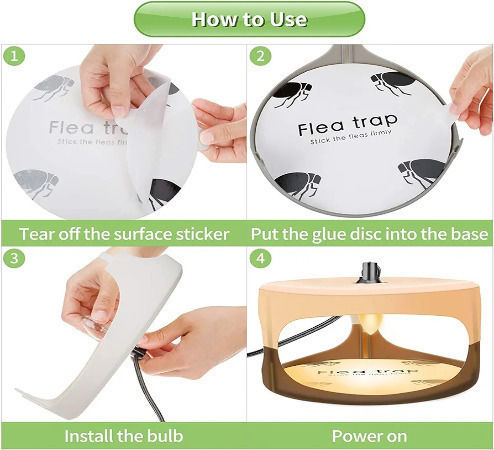 STV Flea Killer Fallen für Flöhe 1cm