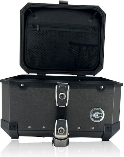Κεντρικη Βαλιτσα Αλουμινιου Aluminium Top Case Brushed Series Dark Grey Q1 45l | Coocase