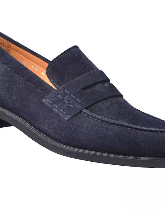 Vice Men's Suede Moccasins Blue