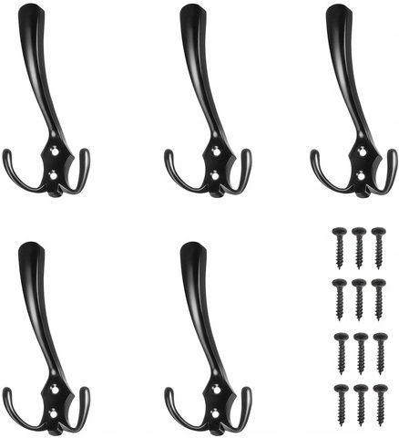 Zola Agățători De Perete Metalice Cu 3 Compartimente Set 5 Bucăți Zola Agățători De Perete Metalice Cu 3 Compartimente Set 5 Bucăți