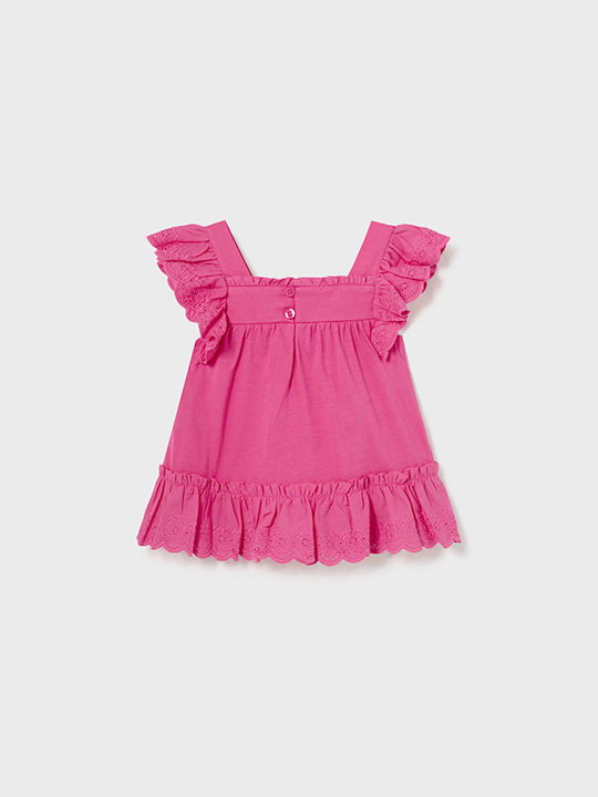 Mayoral Kids Shirt Short Sleeve Fuchsia