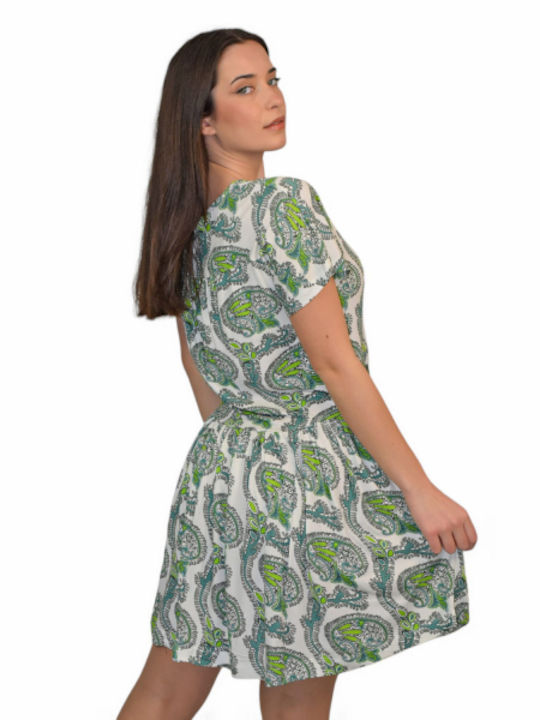 Morena Spain Mini Kleid Grün