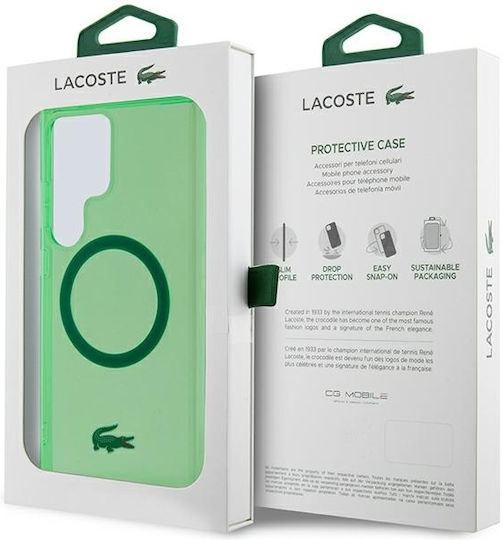 Lacoste Back Cover Πλαστικό Πράσινο (Galaxy S24 Ultra)