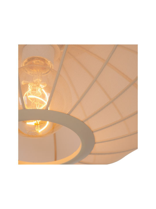 Lucide Lightning Adjustable Pendant Light Beige with Socket E27 50cm