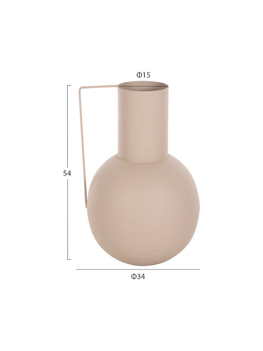 HomeMarkt Декоративна ваза Металик Екрю 15x15x15см 1бр