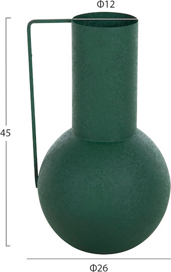 Βάζο Μεταλλικό Flagon Πράσινο Φ12cm Βάζο Μεταλλικό Flagon Πράσινο Φ12cm