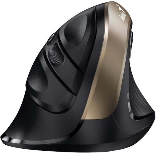 Genius Ergo 8250S Kabellos Ergonomisch Maus Black/Gold