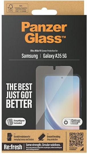 PanzerGlass Ultra-wide Fit Gehärtetes Glas (Galaxy A35)