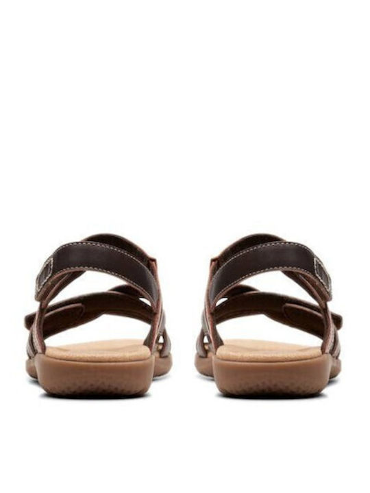 Elizabelle Gem Flache Sandalen für Damen in Braun Farbe