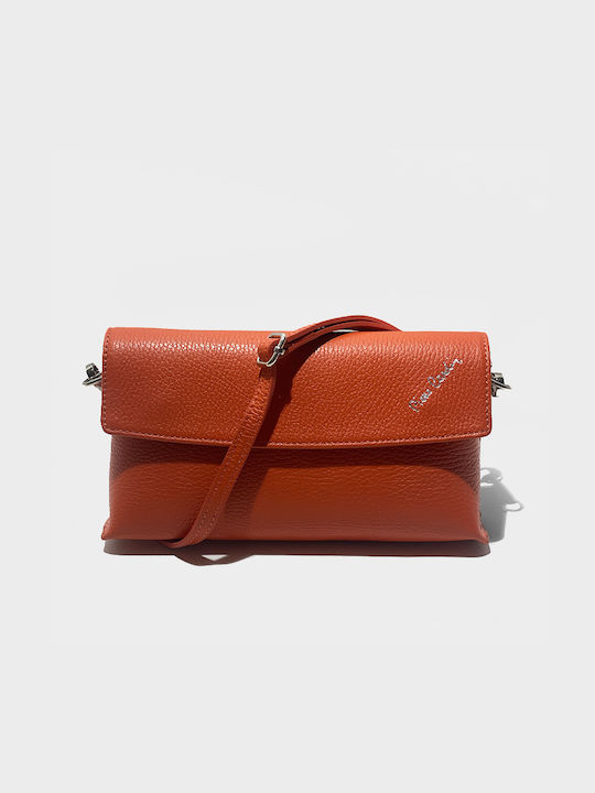 Pierre Cardin Leather Women's Bag Hand Orange