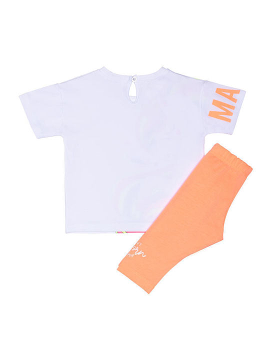 Sprint Kids Set with Leggings Summer 2pcs White